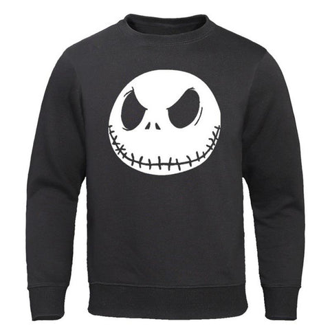 Image of Nightmare Before Christmas Jack Skellington Evil Face Hoodies