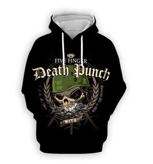 Five Finger Death Punch Funny 3D Print Hoodie