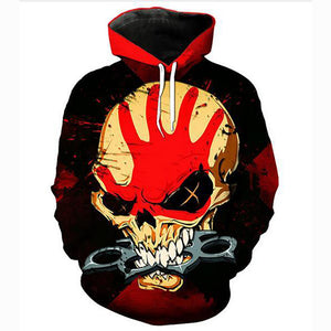 Five Finger Death Punch Hooded Pullover - 3D Printed Hoodie Sweatshirt