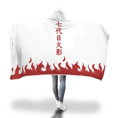 Image of Naruto Hooded Blankets - Seventh Hokage Hooded Blanket