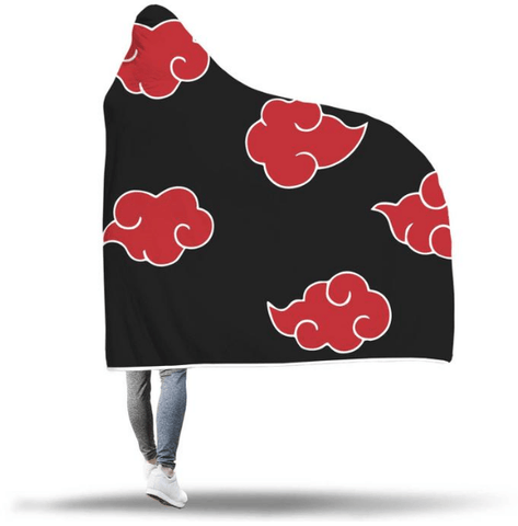 Image of Naruto Hooded Blankets - Naruto Akatsuki Hooded Blanket