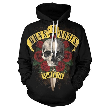 Image of Music Hoodies—— Guns N' Roses Unisex 3D Print “Nightrain” Hoodies