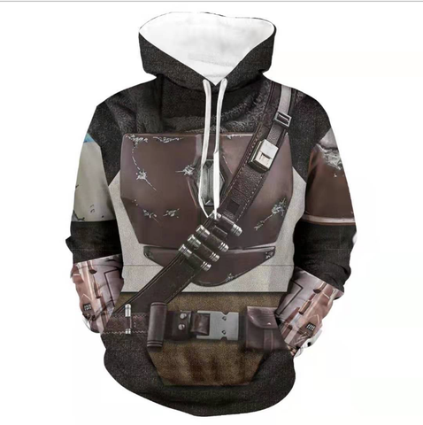 Image of Star Wars The Mandalorian Printed Hoodie