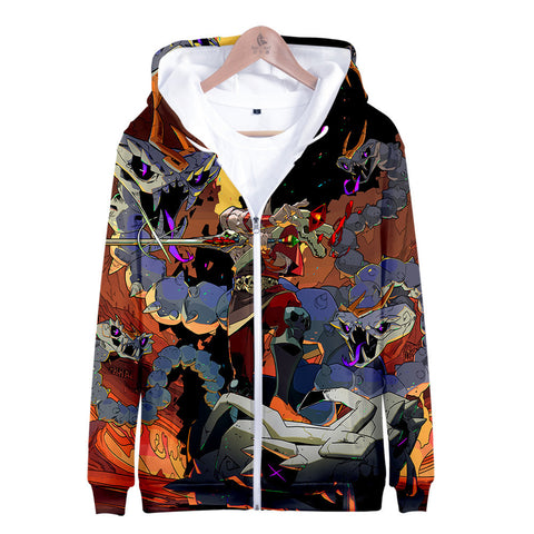 Image of Hades Game Zipper Hoodies 3D Print Hooded Pullover