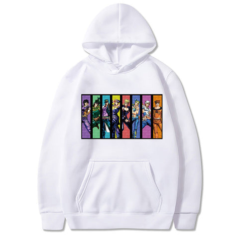 Image of Jojo's Bizarre Adventure Hoodie Fashion Anime Graphic Sweatshirt Hip Hop Sweatshirt