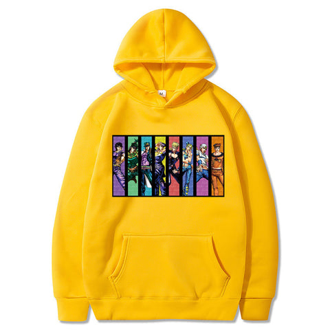 Image of Jojo's Bizarre Adventure Hoodie Fashion Anime Graphic Sweatshirt Hip Hop Sweatshirt