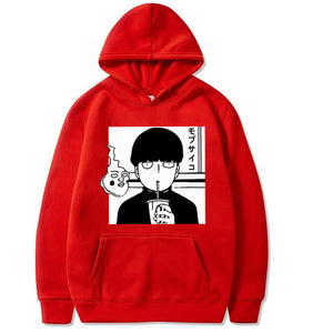 Mob Psycho 100 Funny Hoodie Streetwear Harajuku Casual Anime Sweatshirt