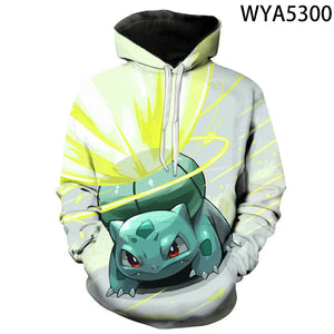 Pokemon 3D Printed Hoodies Sweatshirts Pullover