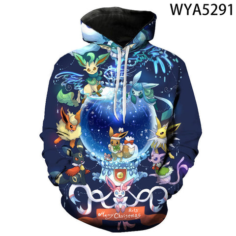 Image of Pokemon 3D Printed Hoodies Sweatshirts Pullover