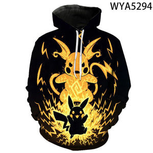 Pokemon 3D Printed Hoodies Sweatshirts Pullover