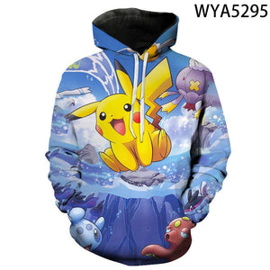 Pokemon 3D Printed Hoodies Sweatshirts Pullover