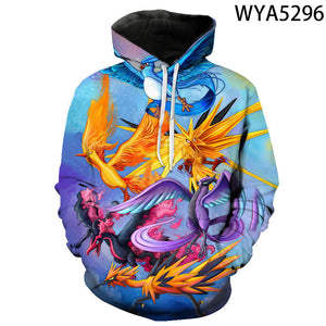 Pokemon 3D Printed Hoodies Sweatshirts Pullover