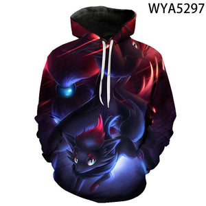 Pokemon 3D Printed Hoodies Sweatshirts Pullover