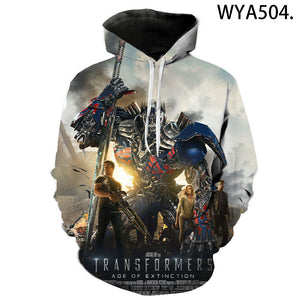 Transformers 3D Printed Hoodies Sweatshirts Streetwear