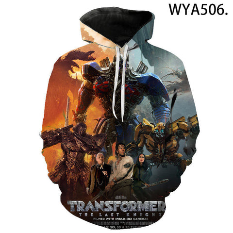 Image of 3D Printed Movie Hoodies - Transformers Hooded Sweatshirts Streetwear