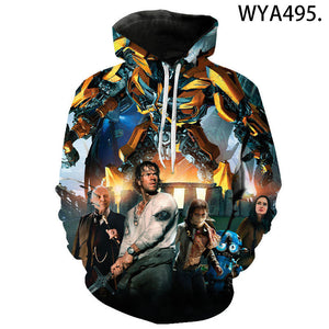 Transformers 3D Printed Movie Hoodies - Hooded Sweatshirts Streetwear