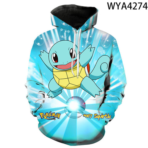 Image of 3D Printing Fashion Pokemon Hoodies - Cartoon Anime Sweatshirt Pullover