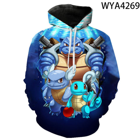 Image of 3D Printing Fashion Pokemon Hoodies - Cartoon Anime Sweatshirt Pullover