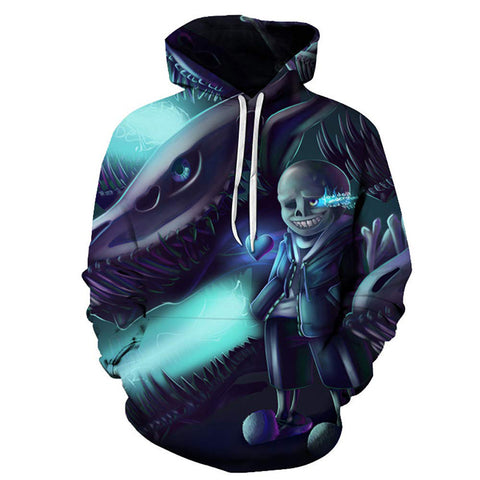 Image of 3D Printed Game Undertale Hooded Sweatshirt Pullover Hoodie