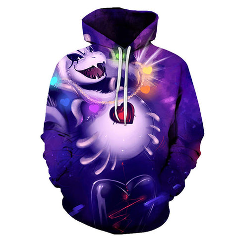 Image of 3D Printed Game Undertale Hooded Sweatshirt Pullover Hoodie