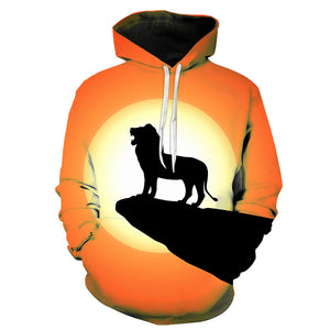 The Lion King 3D Hoodies - Anime Hooded Pullover Sweatshirts