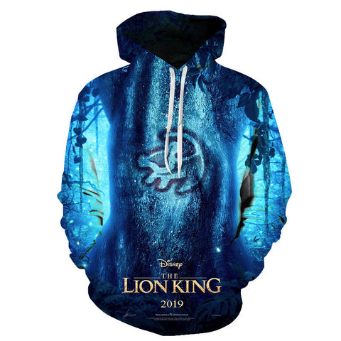 Image of The Lion King 3D Hoodies - Anime Hooded Pullover Sweatshirts