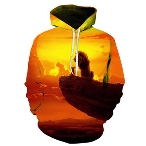 The Lion King 3D Hoodies - Anime Hooded Pullover Sweatshirts