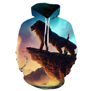 The Lion King 3D Hoodies - Anime Hooded Pullover Sweatshirts