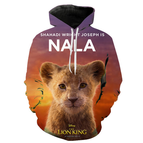 Image of The Lion King 3D Hoodies - Anime Hooded Pullover Sweatshirts