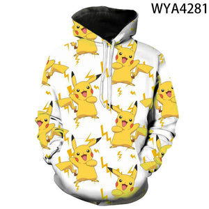 Pokemon 3D printed Hoodies - Fashion Sweatshirts