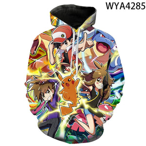 Pokemon 3D printed Hoodies - Fashion Sweatshirts