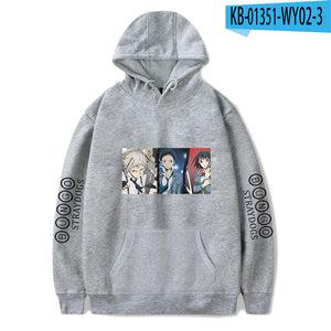 Anime Bungo Stray Dogs Hoodies Sweatshirts Harajuku Hooded Streetwear Hip Hop Sweatshirts