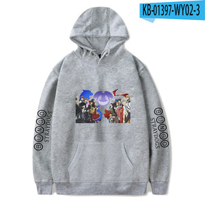 Anime Bungo Stray Dogs Hoodies Harajuku Hooded Streetwear Casual Hip Hop Sweatshirts