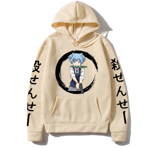 Image of Japan Anime Assassination Classroom Hoodies Harajuku Hip Hop Pullover Sportswear