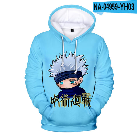 Image of Anime Jujutsu Kaisen Hoodies Sweatshirt - 3D Printed Pullover