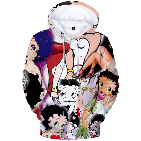 Image of 3D Print Betty Boop Pullover - Fashion Sweatshirts Hoodie