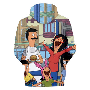 Bob's Burgers 3D Printed Hooded Pullover Hoodies