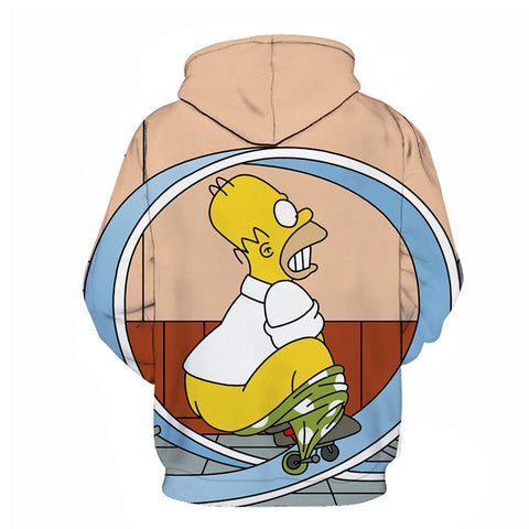 Image of 3D Printed The Simpsons Sweatshirt - Fashion Anime Hoodie Jacket