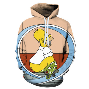 3D Printed The Simpsons Sweatshirt - Fashion Anime Hoodie Jacket