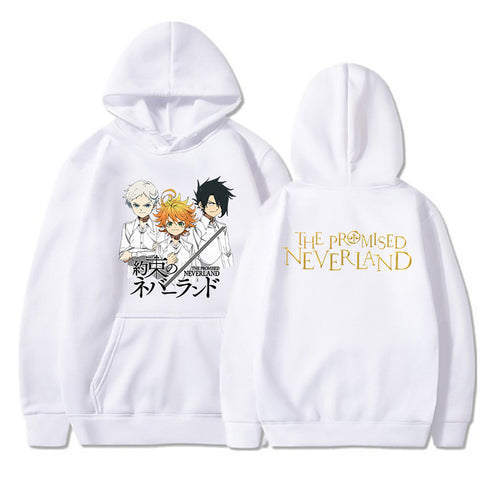 Image of The Promised Neverland Hoodies Long Sleeve Pullover Cool Harajuku Streetwear Clothes