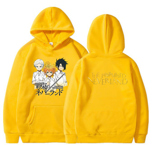 Image of The Promised Neverland Hoodies Long Sleeve Pullover Cool Harajuku Streetwear Clothes