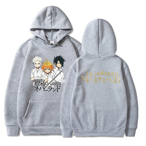 Image of The Promised Neverland Hoodies Long Sleeve Pullover Cool Harajuku Streetwear Clothes