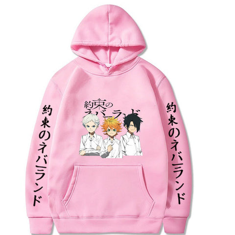 Image of The Promised Neverland Anime Hoodie Pullover Tops Long Sleeve Fashion Clothes