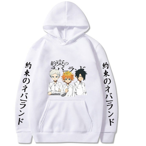 Image of The Promised Neverland Anime Hoodie Pullover Tops Long Sleeve Fashion Clothes