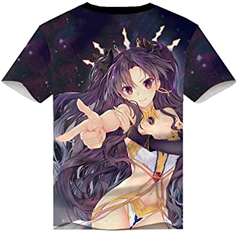 Image of Fate Zero Fate/Stay Night Hoodies - 3D Printed Anime T-Shirt Funny Short Sleeve Tee Tops