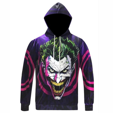 Image of Suicide Squad 3D Hoodies - Joker Hooded Sweatshirt