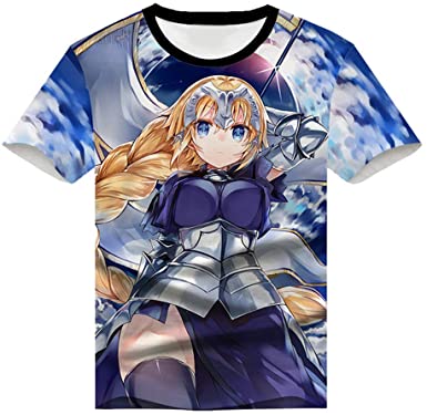 Image of Fate Zero Fate/Stay Night Hoodies - 3D Printed Anime T-Shirt Funny Short Sleeve Tee Tops