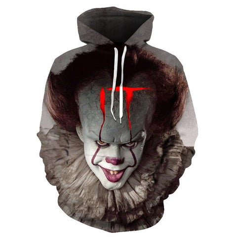 Image of Stephen King's It The Pennywise Clown Hoodie Sweatshirt
