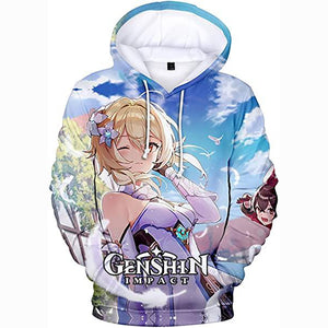 Genshin Impact Hoodies - 3D Game Pullover Hoodie