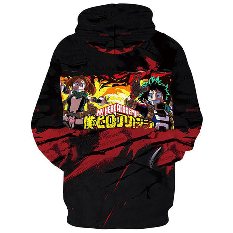 Image of Anime Costumes Boku no Hero Academia Izuku Midoriya Fleece Hoodies